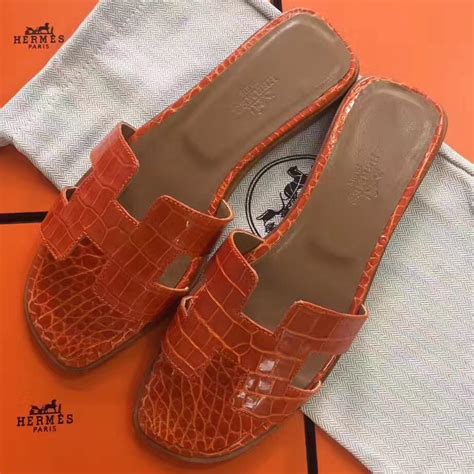 hermes shearling oran sandals|hermes oran crocodile sandals.